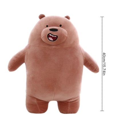 Vi Bare Bjørner Kosedyr Isbjørn Panda Grizzly Myke Plysjleker Kawaii Plysjdyr for Gutter Jenter Barn-e-Perfet
