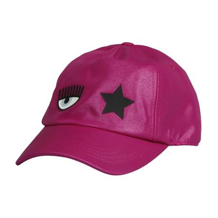 Chiara Ferragni Collection Eye Star Shiny Baseball Pet , Roze , Dames , Maat: ONE Size Petten