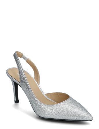 Alina Flex Sling Pump Shoes Sling Backs Heeled Slingbacks Silver Michael Kors