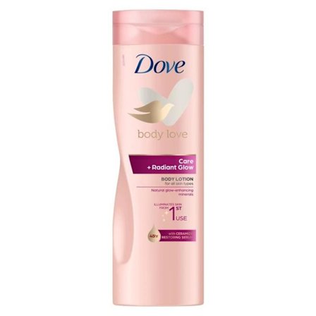 Lotion til kroppen - Dove - Body Love Care - Strålende Glød - 400ml - Alle Hudtyper