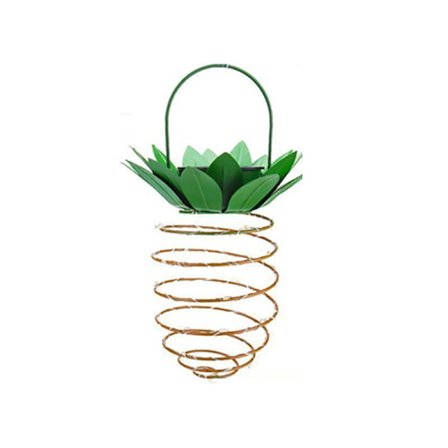 Trädgårdssolcellslampor, utomhusdekor ananas solcellslampor hängande