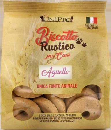 Unipro Biscotto Rustico Agnello Alimento Complementare Per Cani