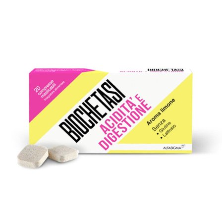 Biochetasi Digestione Acidita' 20 Compresse Masticabili