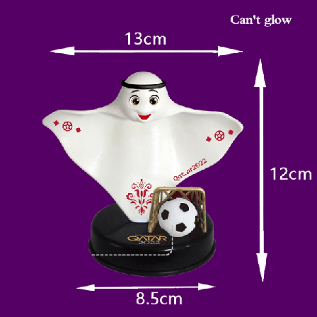 2022 Qatar World Cup Mascot Ornament Fotbollsdocka Figur Luminou