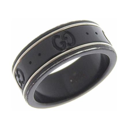 Gucci Vintage Rings , Zwart , Dames , Maat: ONE Size