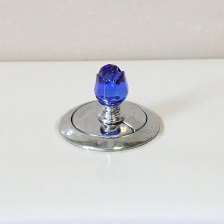 Ruusukukka WC-säiliön painike WC-huuhtelupainike SININEN