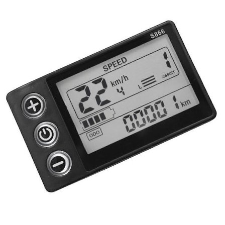 24V 36V 48V 60V S866 Kontrolpanel Dashboard Vandtæt 6PIN Elektrisk Cykel LCD Display til Elektrisk E-cykel Scooter{ee]