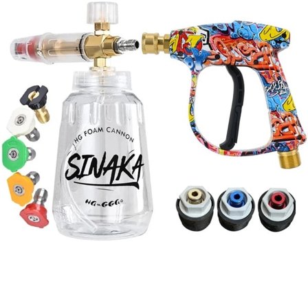 Høy trykk spyler vann pistol for bil rengjøring slange kobling