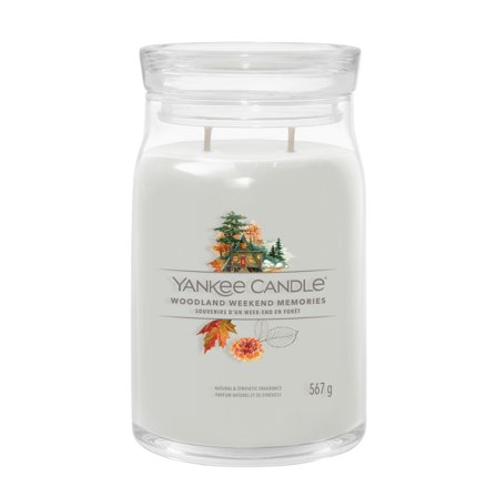 Yankee Candle Signature Jar Candles Woodland Weekend Memories 567g - Candela Profumata