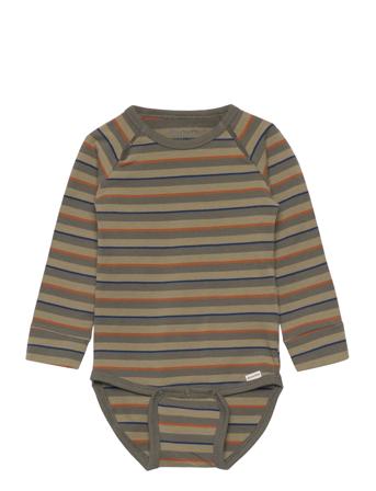 Body Ls Y/D Green Minymo