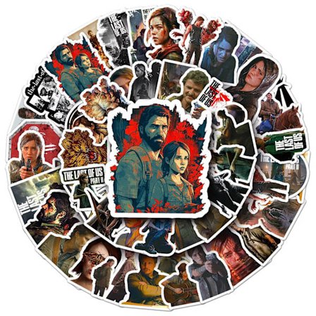 50st The Last of Us Del II Hardcore Gamer PS5-klistermärken Konsoldekaler Graffiti