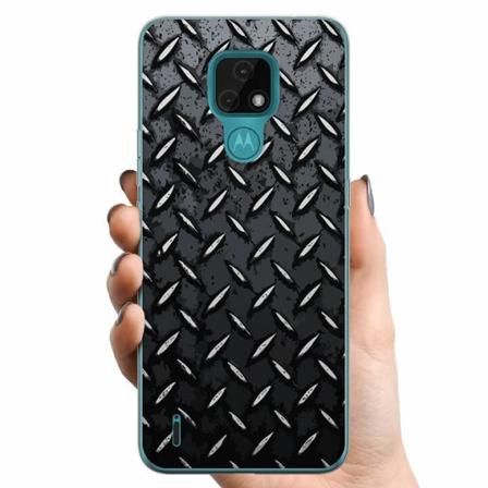 Motorola Moto E7 Tpu Mobilskal Metalliskt Mönster