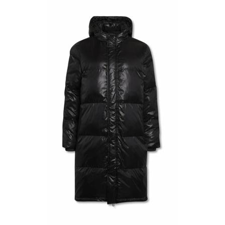 Mads Nørgaard Jolene Shiny Poly Frakke Sort, Dame Parka
