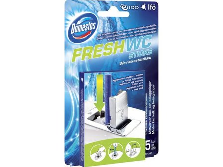 Domestos WC Sticks Ocean Fresh 14/krt - Lyreco - Städ och hygien - Luktförbättrare - Doftblock och plattor