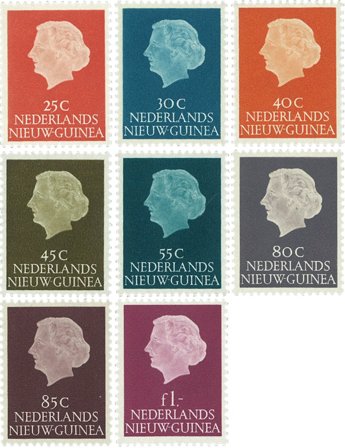 Hollandsk Ny Guinea 1954 - NVPH 30-37 - Postfrisk