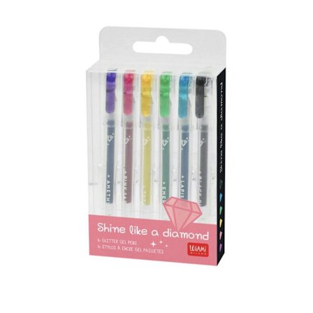 Glitter gel pen Shine like a diamond 6-pack