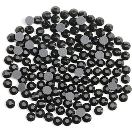6000 kpl Mustia Hotfix Strass -kiviä askarteluun, SS10, 2,7-2,9 mm Black_sai