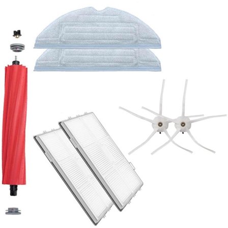 Reservdelar till S7 / T7S plus MaxV Ultra Robot - Huvudborste, Sidoborste, HEPA-filter, Moppdukar