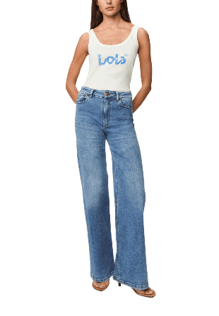 Lois Jeans Palazzo mallow stone Dam Blå W29/L32