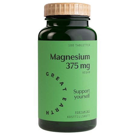 Great Earth Magnesium 375 mg 100 tabletter