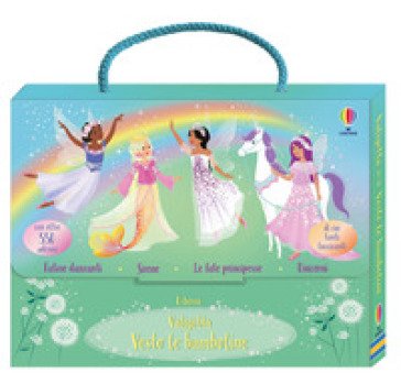 Valigetta. Vesto le bamboline. Ediz. a colori. Vol. 4: Fatine danzanti-Sirene-Le fate principesse-Unicorni Fiona Watt
