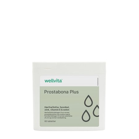 Wellvita Prostabona Plus 60 tabl, Helse & Madvarer, Krop & Helse, Kosttilskud