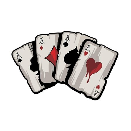 Universal Bilklistermärke Rolig Poker Dekal Kaross Fönster Reflekterande Vattentät 15 x 10 cm