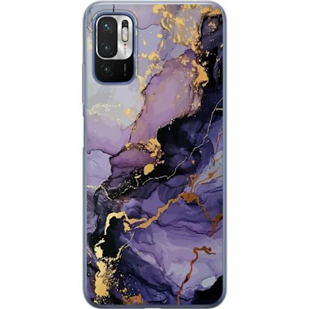 Xiaomi Redmi Note 10 5G Genomskinligt Skal Lila Marmor