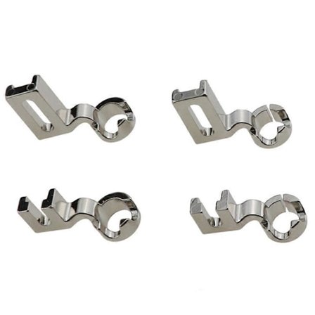 Universal symaskinefødder rustfrit stål kort lav lineal fri bevægelse quiltning broderi åben tå sølv 2x2,8 cm broderi 1 stk