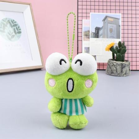 Anime Sanrio Kerokero Keroppi -avaimenperä söpö piirretty plussleluhahmo-setti riipus C