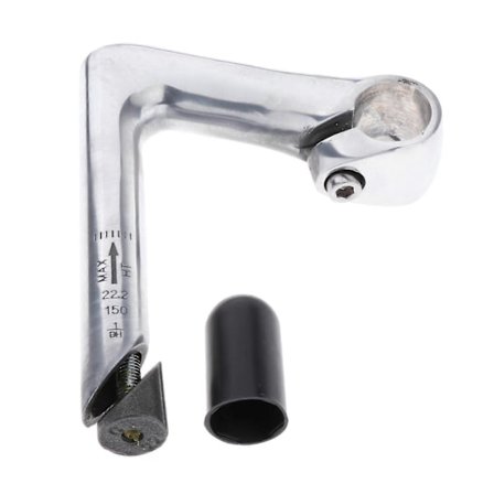 Svanehals Styrestamme 22,2 mm 1" For Strandsykkel Sportbil Sølv