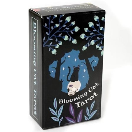 Blommande catOracle Tarot Card Spådomskort