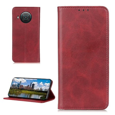 Äkta läder Nokia X10 / Nokia X20 fodral - Röd