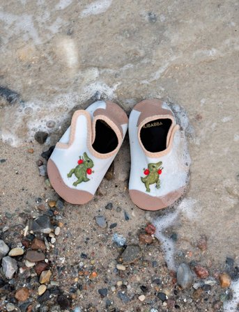 Filibabba Badesko Str. 28 -29 - Dino Beach - Cream - 28/29