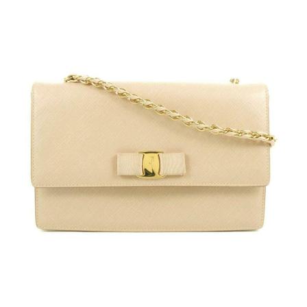 Salvatore Ferragamo Pre-owned, Pre-owned Crossbody Bag Beige, Dames, Maat:ONE Size