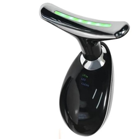 Ansigt skulptur enhed elektrisk ansigt massage med 45-graders magnetisk termisk hals ansigt opstrammende enhed dobbelt hage reducer