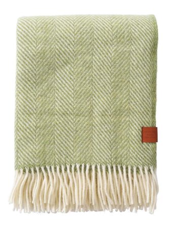 Klippan Ullpledd Herringbone Aloe-Vera 130x180