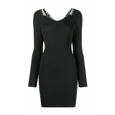 Off White, Short Dresses Zwart, Dames, Maat:S