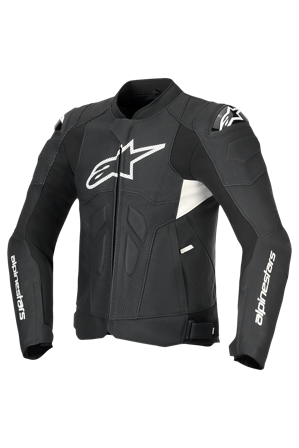 Giacca Moto Alpinestars Dusk Airflow Nero/Bianco 60
