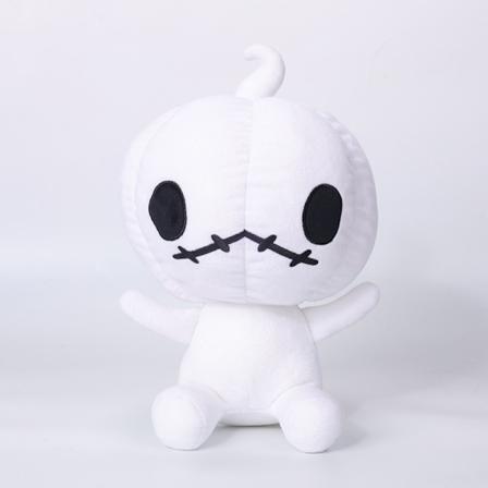 30CM Halloween Plysset Græskar Dekoration Dukke, Sød Orange Græskar Pude Blød Græskar Pude Stue Græskar Plys Legetøj Ornament White