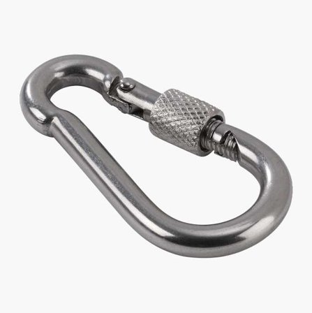 Karbinhake med skruvlåsning 8 x 80 mm