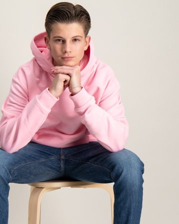 Tommy Hilfiger U MINI CORP LOGO HOODIE Rosa Hoodies/Kapuzenpullover Jungen - Kids Brand Store