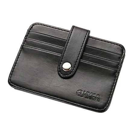 1 stk Kortlommebok Vakker PU Lær Praktisk Kortpakke Myntveske Foldbar Veske Clutch Lommebok For Menn