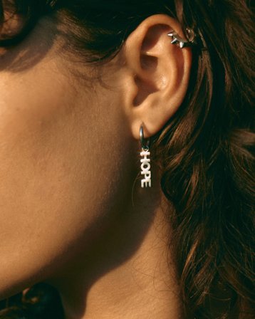 Edblad Hope Hoops Steel Silberfarben Schmuck Mädchen - Kids Brand Store