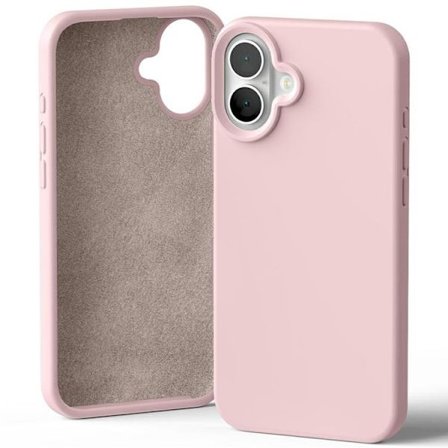Mercury Telefontaske til iPhone 16 Plus Silikone - Pink Sand