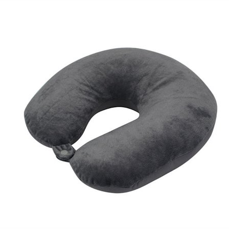 Verdens beste fjærlett mikrofiber nakkepute, lysegrå