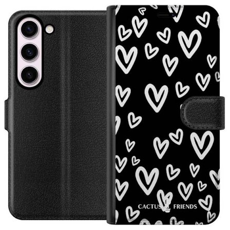Yhteensopiva Lompakkokotelo Samsung Samsung Galaxy S23 Cactus and Friends - Handdrawn Love Chaos