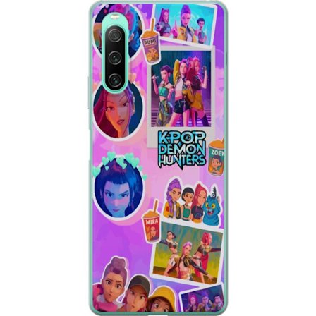 Kompatibel Mobilcover til Sony Sony Xperia 10 IV Kawaii KPop Demon Hunters vinyl samleobjekt