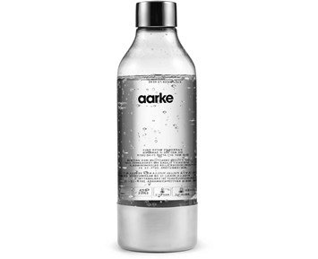 Aarke-PET Water Bottle - Polished Steel-1 liters PET-flaske i stål til Aarke kullsyremaskiner-Beverage machine-Kullsyreflaske