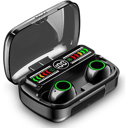 Mini langattomat nappikuulokkeet Bluetooth 5.3 korvakuulokkeet sisäänrakennetulla mikrofonilla, IPX5 vedenpitävä, mukaansatempaava ensiluokkainen ääni